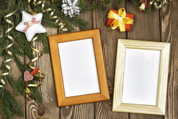 Wishing you Merry Christmas . Mixed media