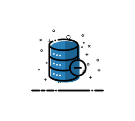 Data flat icon