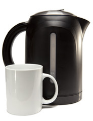 electric kettle and a mug