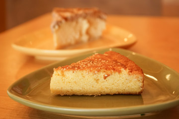 Sweet and baked sweet bread cake made of cheese, a typical dish from Guatemala. - 136195604