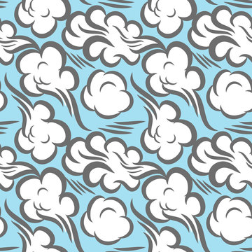 smoke seamless vector pattern