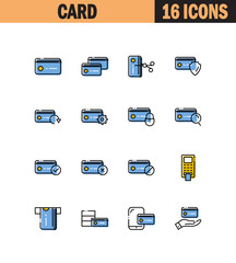 Credit card icon set