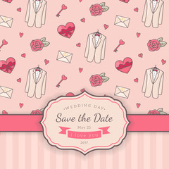 Wedding card template.