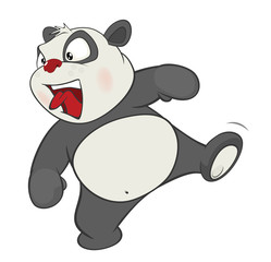  Illustration of a Cute Panda. Cartoon Character 