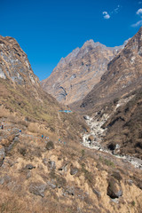 beautiful way for trekking to Annapurna base camp