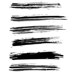 Ink vector brush strokes background. Vector illustration. Grunge texture.