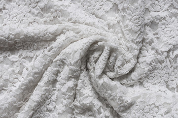 Weisse Spitze / Weisse Spitze als abstrakter Hintergrund mit Textur.
