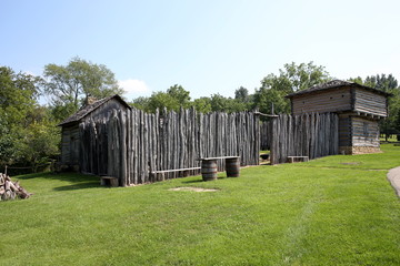 Historic Fort Apple River in Illinois, USA