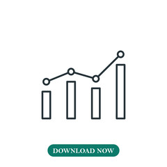 Bar chart  icon vector