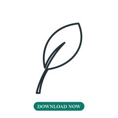 Leaf icon vector