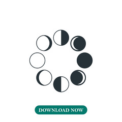 Moon phases icon vector