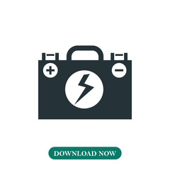 Accumulator icon vector