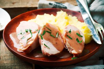 Smoked Turkey with a Port Wine Sauce