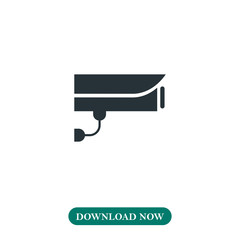 Security camera icon vector