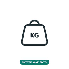 Weight icon vector