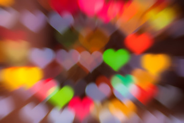 bokeh hearts, Valentine's day background