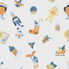 Christmas Seamless Pattern Background