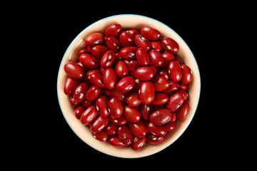 Kidney been seeds on bowl