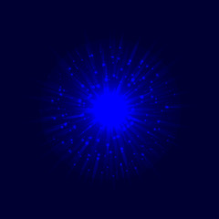 Abstract dark blue vector background.