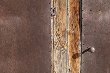 Old wooden door