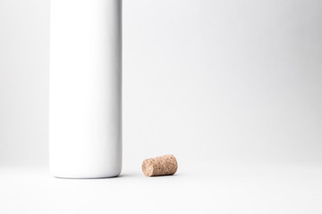 Wine bottle with cork
