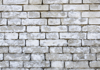 The gray brick wall