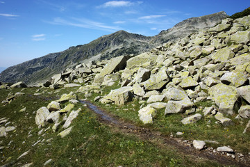 Rocky hills of Right Kraledvorska pass, Pirin mountain, Bulgaria