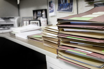 Files on Desk Work Office