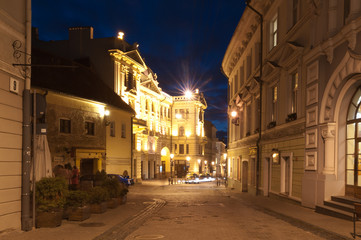 Fototapeta na wymiar Vilnius at night