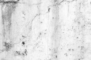 Weathered and aged concrete wall texture background in black&white.