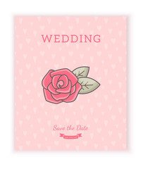 Wedding card template.