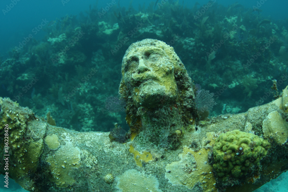 Wall mural christ of the abyss