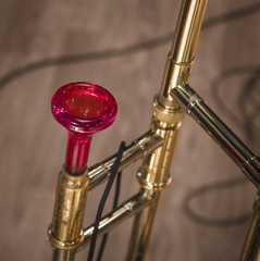 Red trumpet mouthpiece