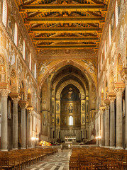 Naklejka premium Cathedral at Monreale, Sicily, Italy