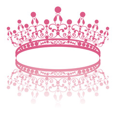 Diadem. elegance feminine tiara with reflection © marymo_art