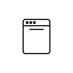dishwasher dish washing machine icon