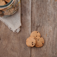 Cookies with chocolate