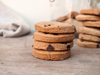 Fototapeta na wymiar Cookies with chocolate