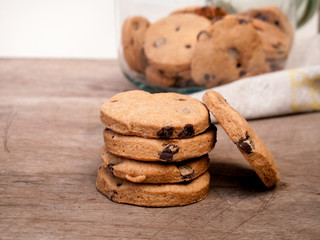 Cookies with chocolate