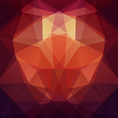 Background made of brown triangles. Square composition with geometric shapes. Eps 10