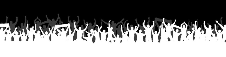 Background with crowd people.