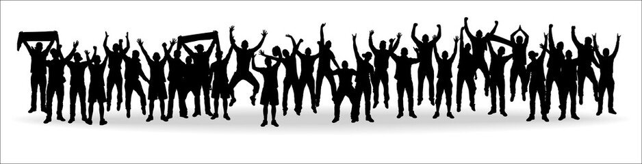 Background with crowd people.