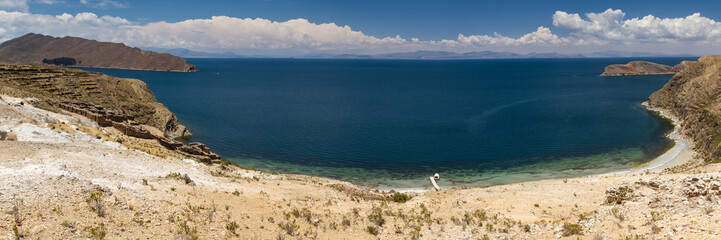 Panorama of Lake Titicaca