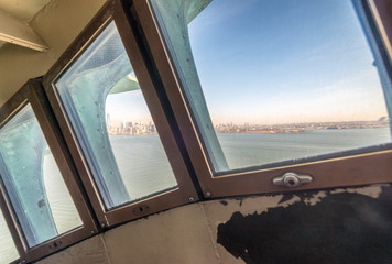Interior of Statue of Liberty Crown, New York City