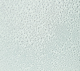 Water drops on glass