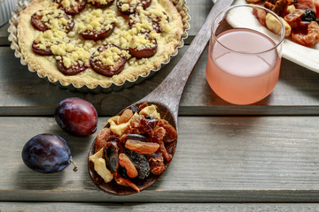 Dried healthy fruits