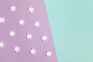 Modern geometric background with stars