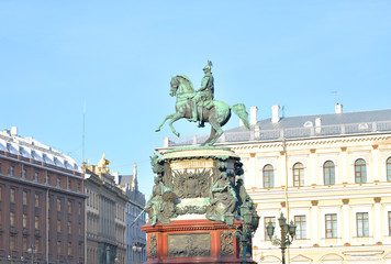 The monument to Nicholas I.
