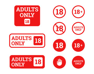 Adults only icons, signs?