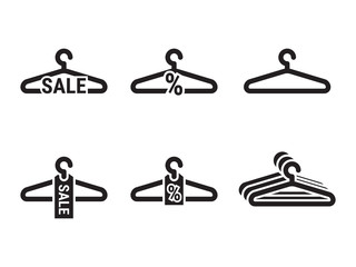 Hanger icons set